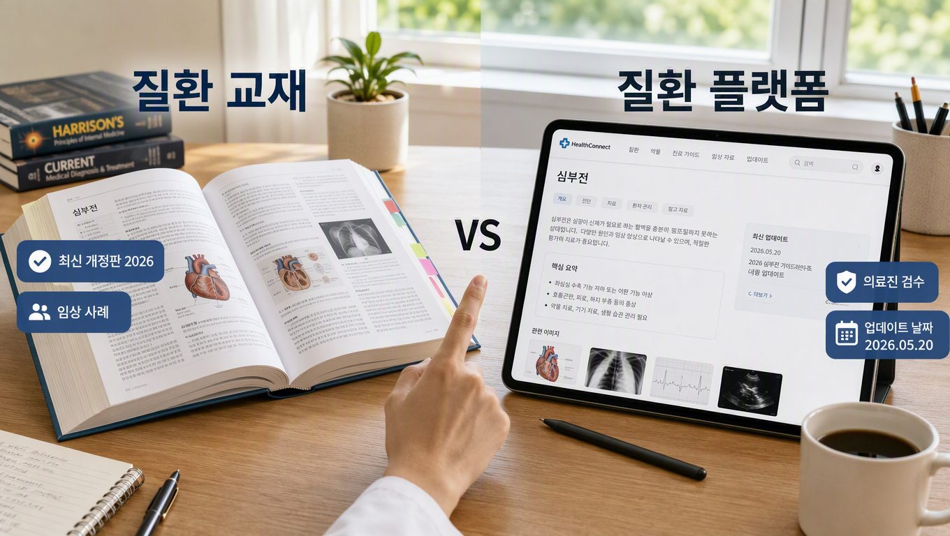 질환 학습 교재와 플랫폼 비교 시 확인할 핵심 포인트