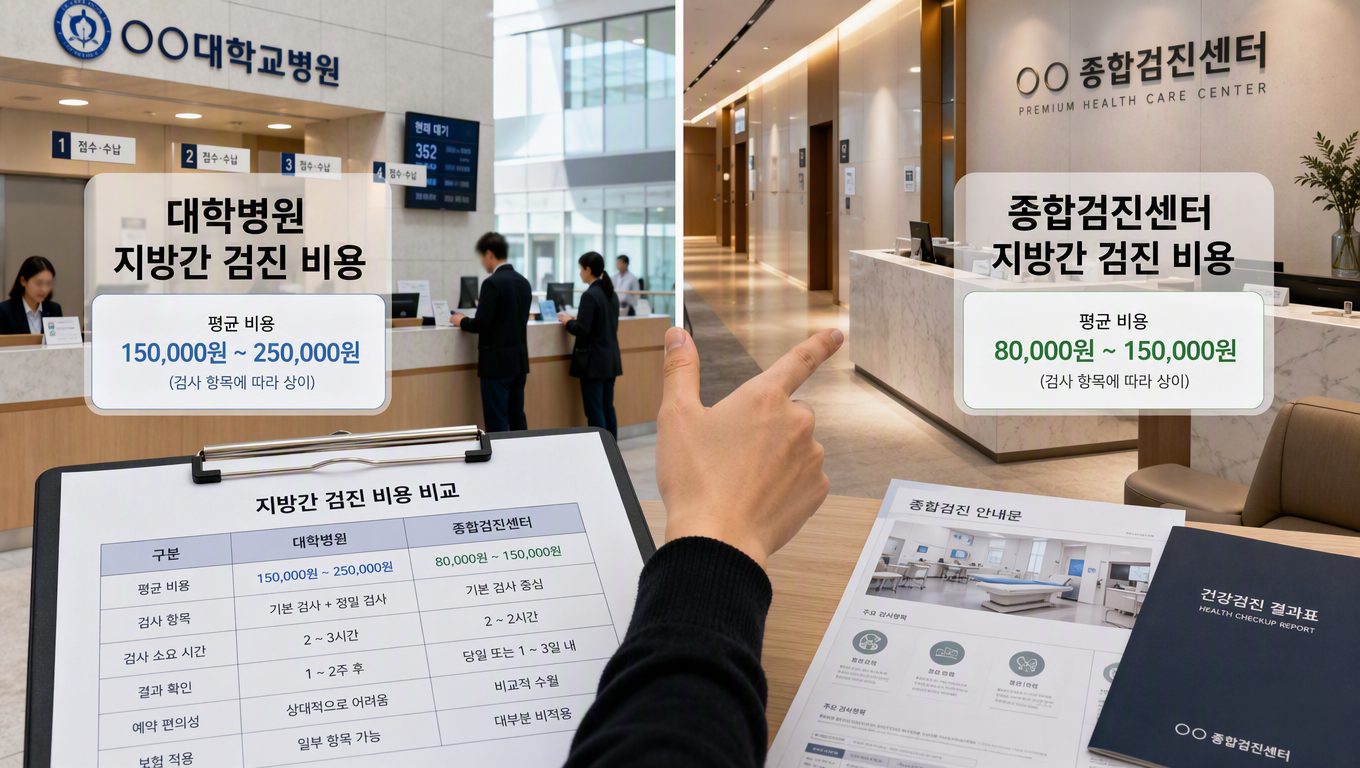 지방간 건강검진 비용과 대학병원·검진센터 비교 기준
