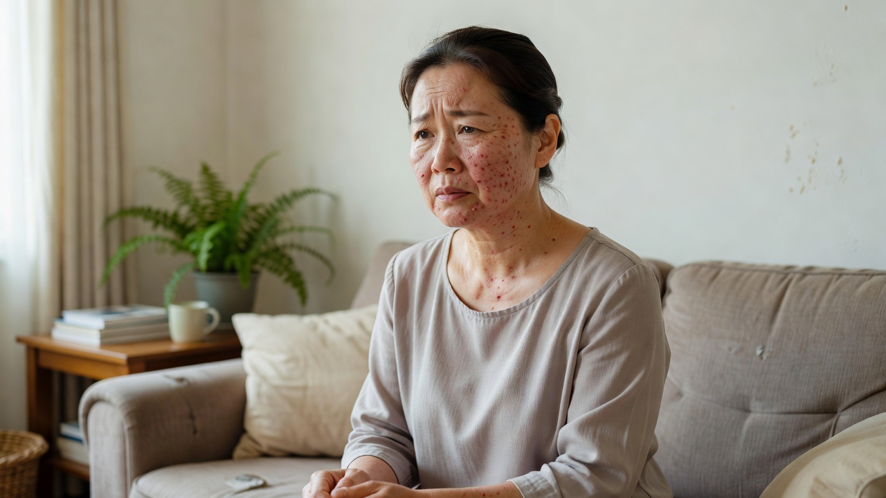 대상포진 초기증상으로 얼굴 한쪽에 나타나는 통증과 발진