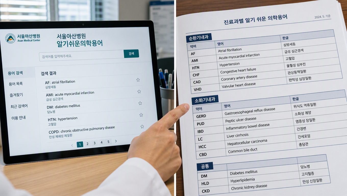 질환 의학 용어 자료를 비교할 때 반드시 확인해야 할 핵심 기준